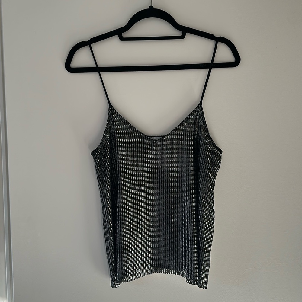 Zara Metallic Tank Top